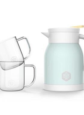 博堡（BOBER）萨克森茶水套装BSKS-TZ005双层保温660mL+200mL*2