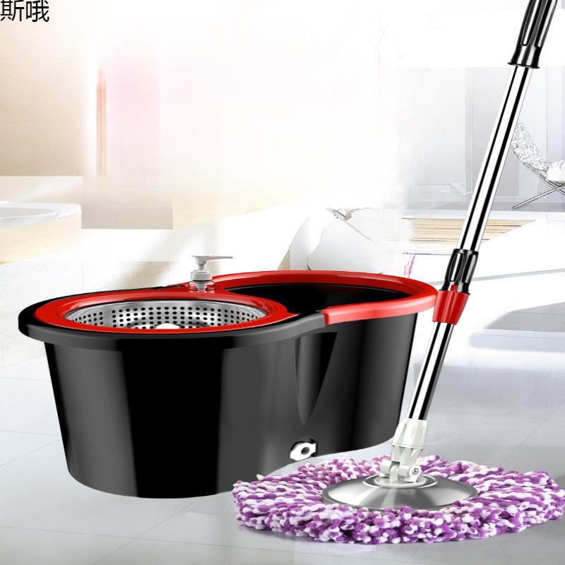 旋转拖把免手洗2024新款家用甩干懒人拖地神器一拖墩布桶地拖布净