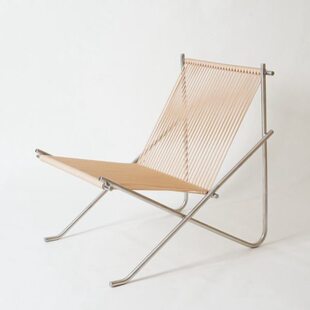 绳北欧黑线条设计室内简约现代躺椅极简金属不锈钢休闲椅子阳台山