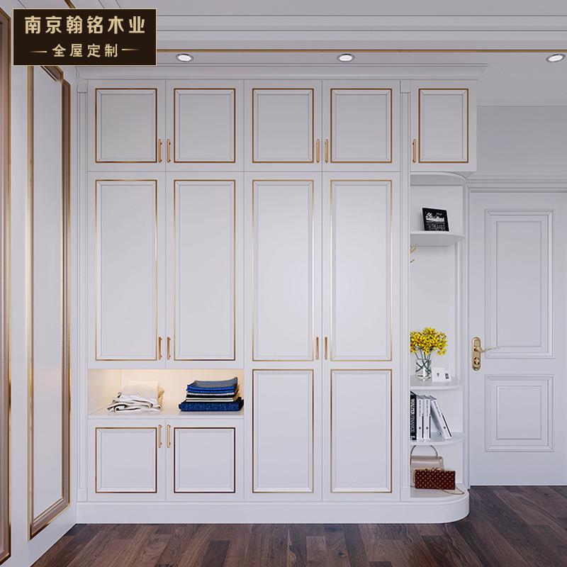 整体实木衣柜定 制 简欧现代轻奢整体全屋家具组合开门衣柜定 做