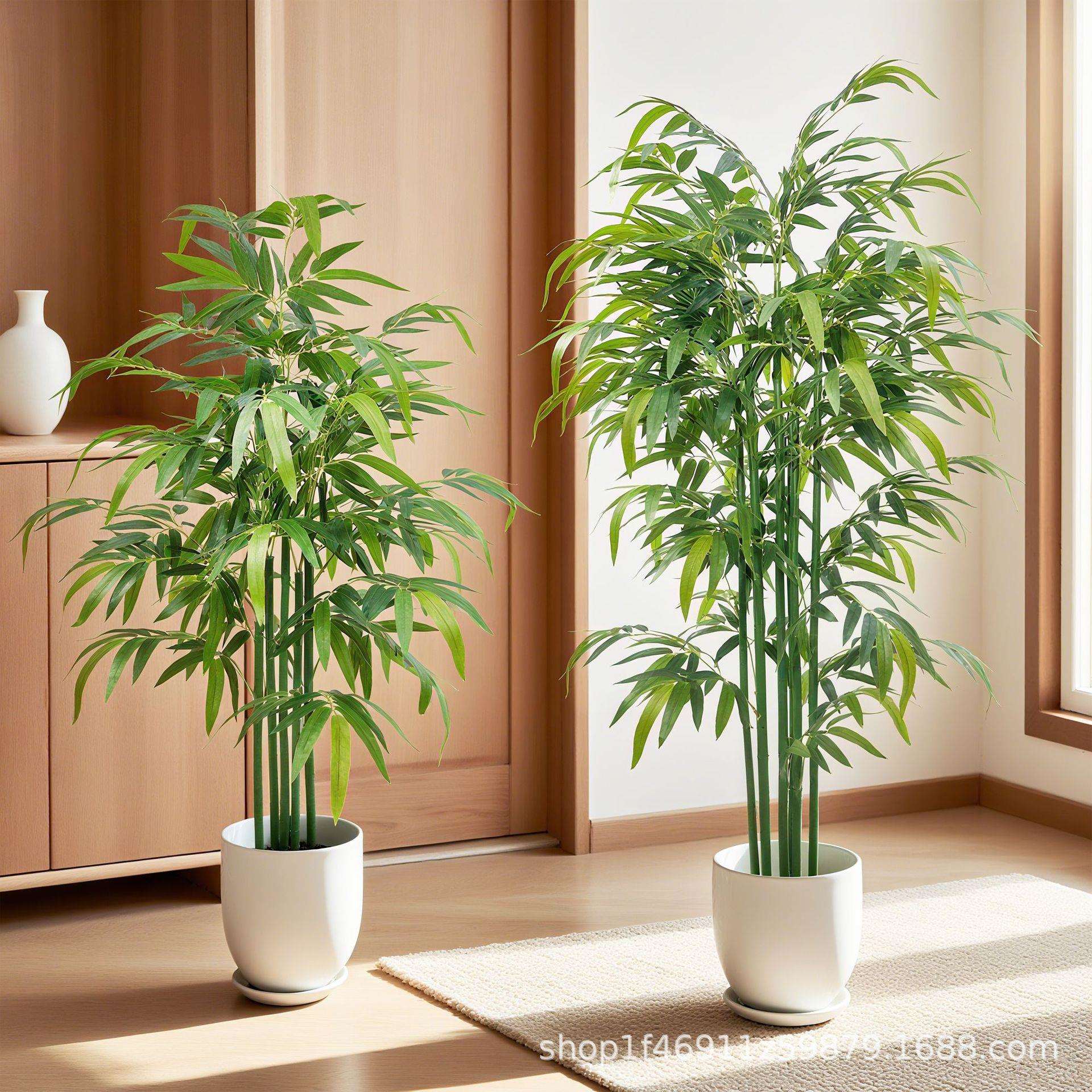 仿真富贵竹室内屏风盆景绿植客厅装饰竹叶植物造景假竹子摆件