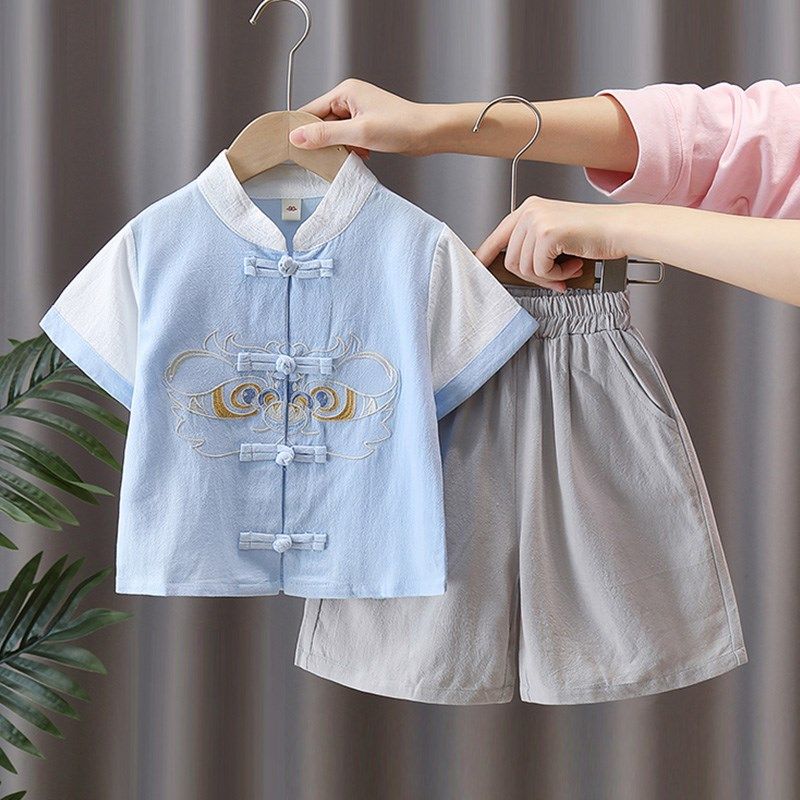 男童汉服夏季2025新款中国风古装儿童薄款日常宝宝新中式套装唐装,童装/婴儿装/亲子装,汉服,淘宝优惠券,粉丝福利购,淘宝优惠卷