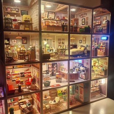 若来超级世界小屋商店玩具diy小屋积木手工拼装模型奶茶生日礼物