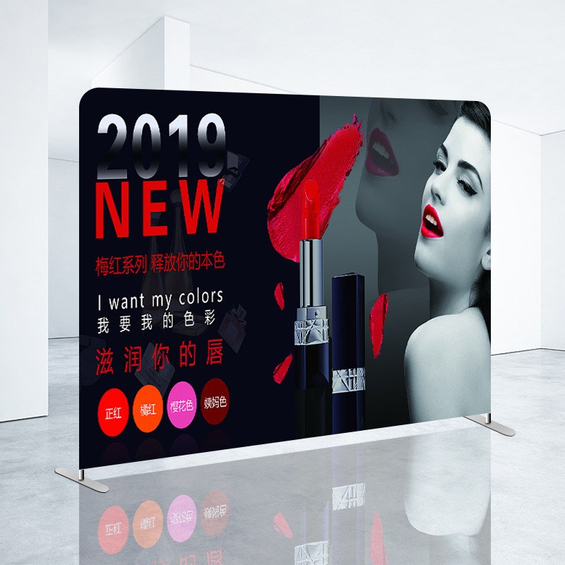 拉网广告牌架子布拉秀展布会议幕背景快折叠O签到快板广告展示架