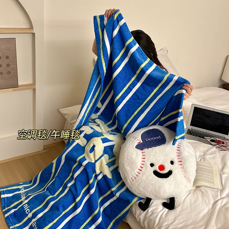 可爱抱枕被子两用毯子二合一沙发办C公室午睡小枕头汽车载加厚靠