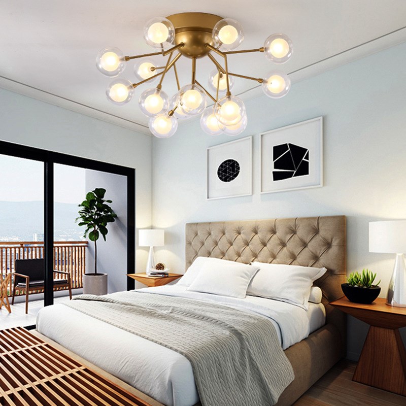 北欧玄关阳台卧室吸顶灯现代简约灯具F创意衣帽间餐厅萤火虫吸顶