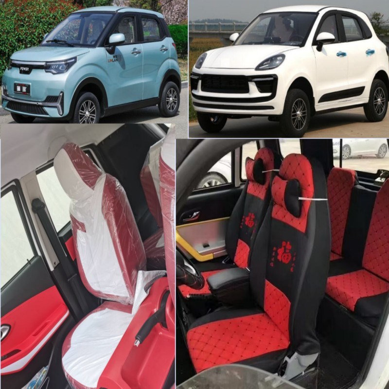 专用明爵卡宴琳琅M1 m6 m8 m7心爱嘉陵皮卡Q电动四轮代步车座套布