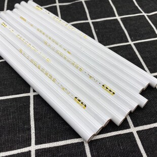 木工专用笔白色扁铅笔高硬度加长款白芯划线笔自动红色工程制图笔