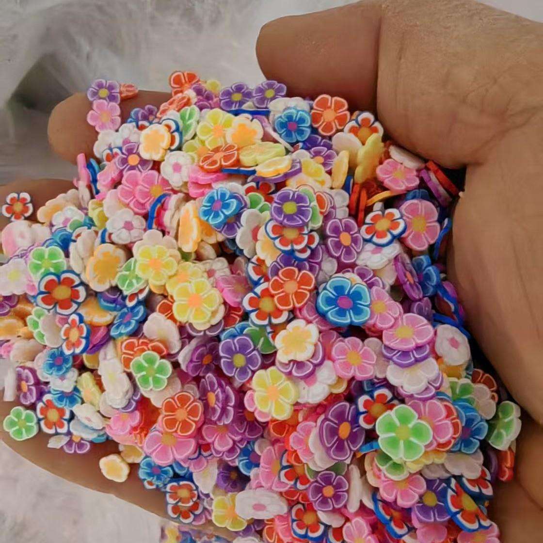花朵切片混色亮片 流沙工艺品软陶形亮片水果亮片化妆镜填充闪片