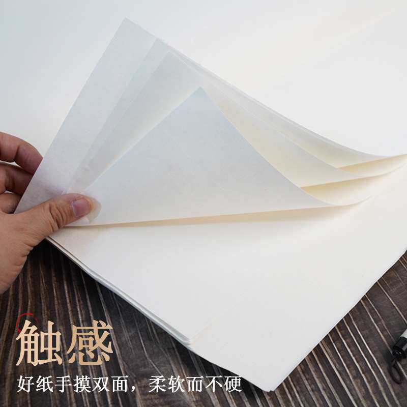 绘岳宣纸半生半熟生宣纸书法国画作品纸四尺熟宣初学毛笔字练习