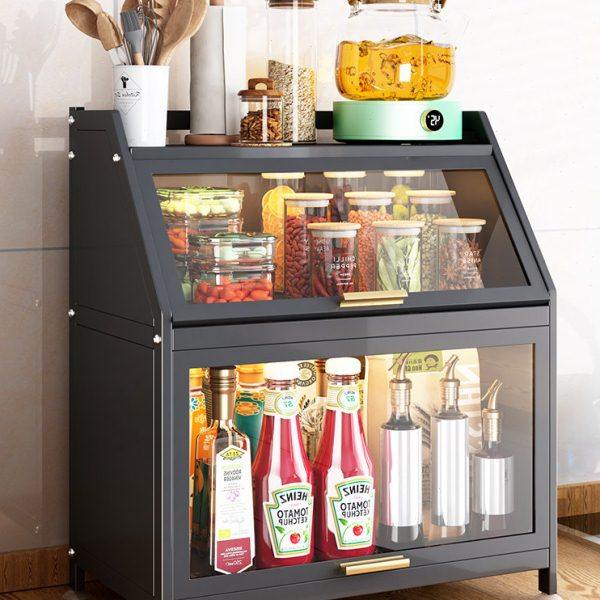 厨房防尘收纳置物架台面放碗碟盘油盐酱醋瓶架子卧室家用储物柜子,厨房/烹饪用具,调料置物架,淘宝优惠券,粉丝福利购,淘宝优惠卷