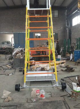 供应4800mm-5400mm接触网悬挂调整梯车 铁路接触线检修作业车