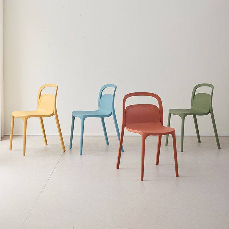 北欧家用塑料椅子加厚靠背凳子简约户外阳台可叠放小户型餐厅椅,住宅家具,餐椅,淘宝优惠券,粉丝福利购,淘宝优惠卷