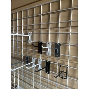 30装灰色网钩网架挂钩网钩网格挂钩饰品钩超市挂手机配件收纳钩子