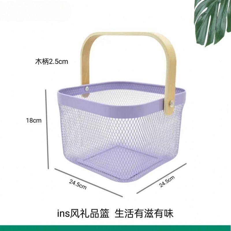 北欧轻奢铁艺篮瑞沙托手提篮创意篮收纳篮置物篮果篮菜篮,收纳整理,其他收纳篮,淘宝优惠券,粉丝福利购,淘宝优惠卷