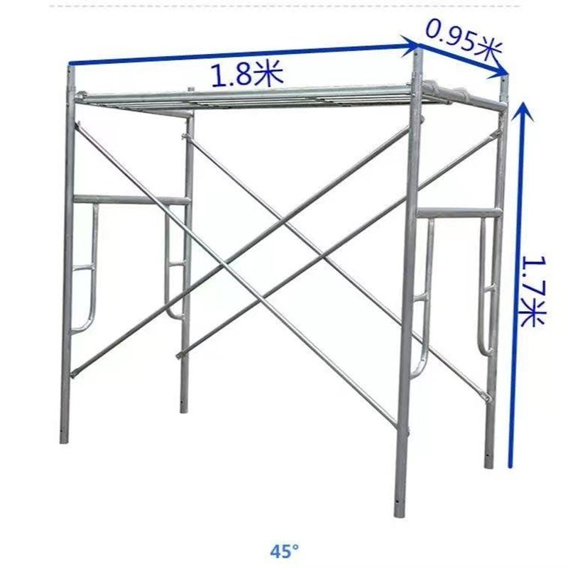 脚手架全套移动脚手架加厚脚手架架子组合架X门架外墙架子