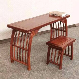 琴红木家具台紫檀琴桌古典梨刺猬桌台新中式凳花子书桌木琴实木桌