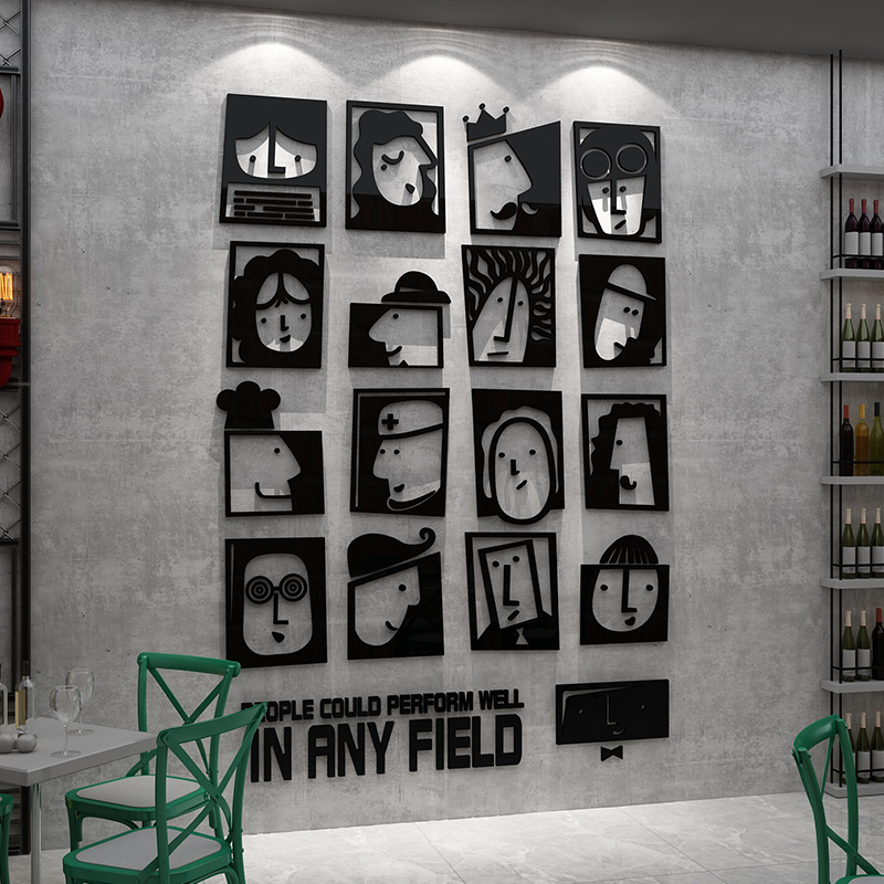 网红酒吧墙面f装饰品场景布置工业风酒馆咖啡厅店创意打卡背景墙