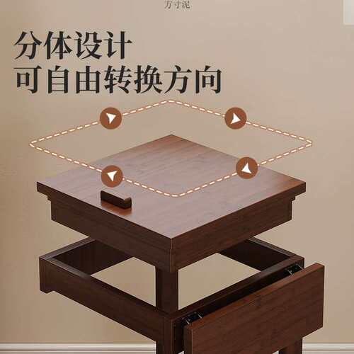 床头阅读架可移动家用卧室加粗翻盖折叠床头柜替代品边几收纳架子