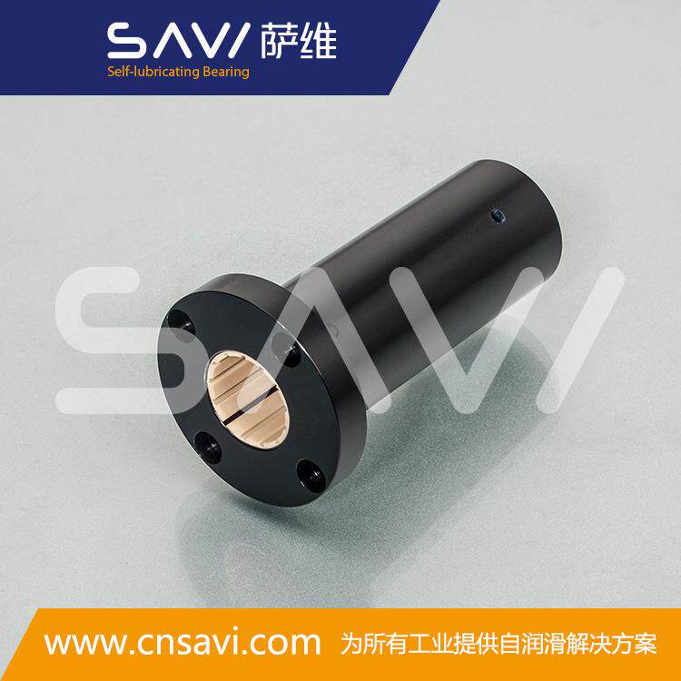 萨维SAVI圆法兰加长塑料直线轴承 铝合金直线轴承轴承FJUMT-01-25