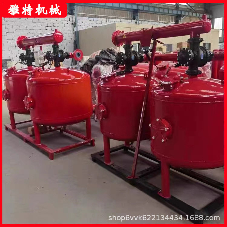 全自动浅层砂过滤器手动砂石过滤器工业循环水过滤器核桃壳过滤器