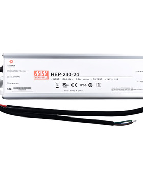 明纬HEP-240-15A240W高尘、高湿、高震动环境使用电源