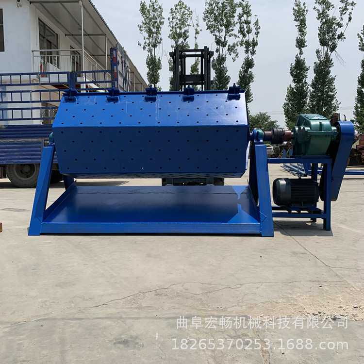 200升六角滚筒去油锈研磨机割花菱牛骨工艺品去毛刺小型抛光机