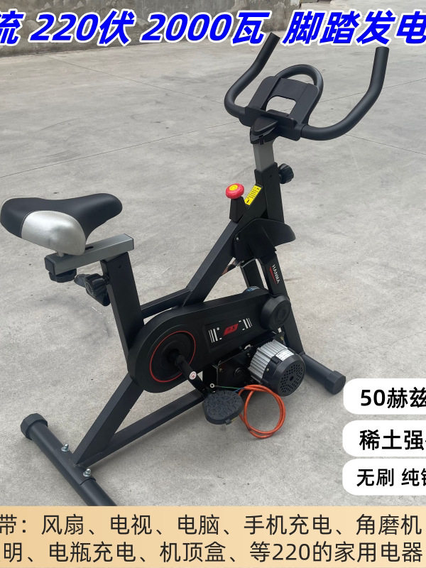220V/2000W永磁脚踏发电机
