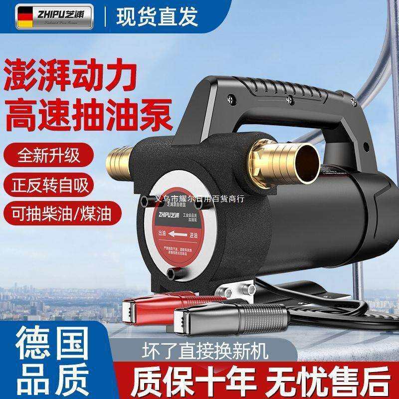 芝浦电动抽油泵12V24V正反转小型自吸泵柴油泵加油机设备神器直销