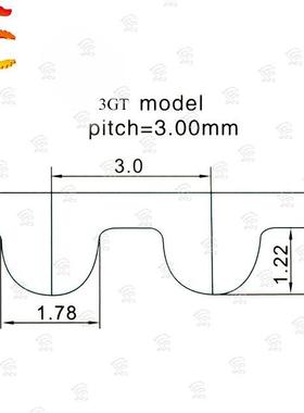 原装进口质量保证UNITTA橡胶同步带3GT46210MM同步带闭环带
