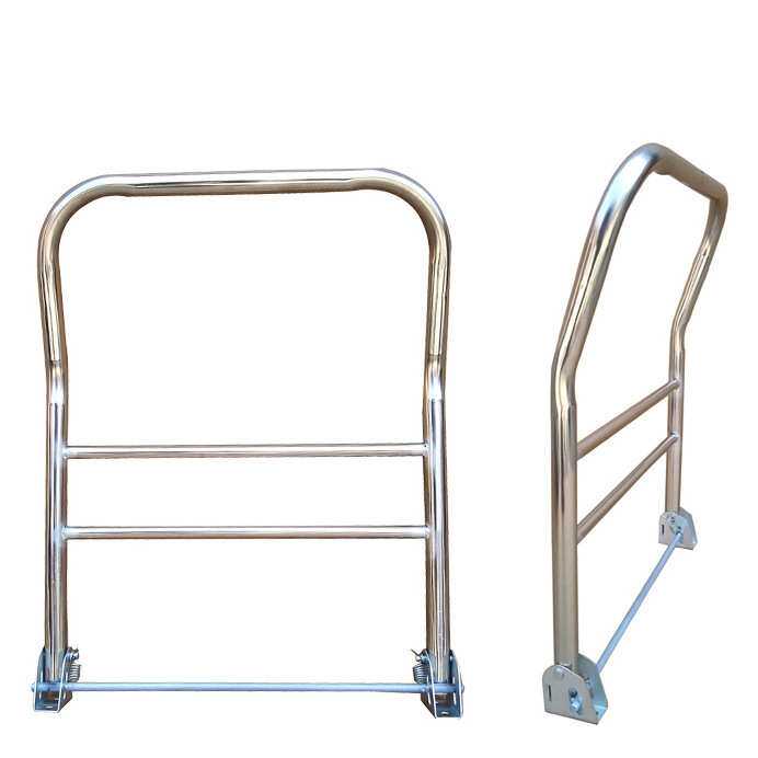 手推车平板车不锈钢把手搬运车折叠扶手小推车活动把配件加厚