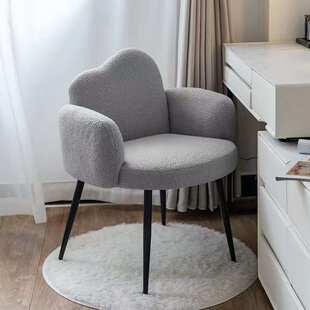 化妆椅女生卧室简约靠背椅现代轻奢梳妆台凳子网红专用高级美甲椅