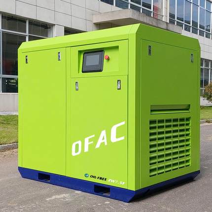 源头工厂7.5kw变频空气压缩机螺杆式水润滑空压机无油静音可变频