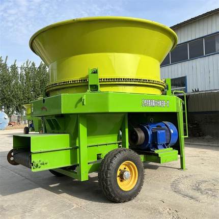 下出口圆盘式草捆粉草机130型草捆自动粉碎机牧草捆旋切式揉丝机