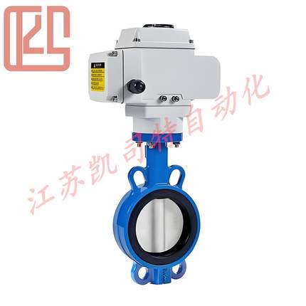 智能型软密封电动对夹蝶阀D971X-10QDN80适用于农田灌溉