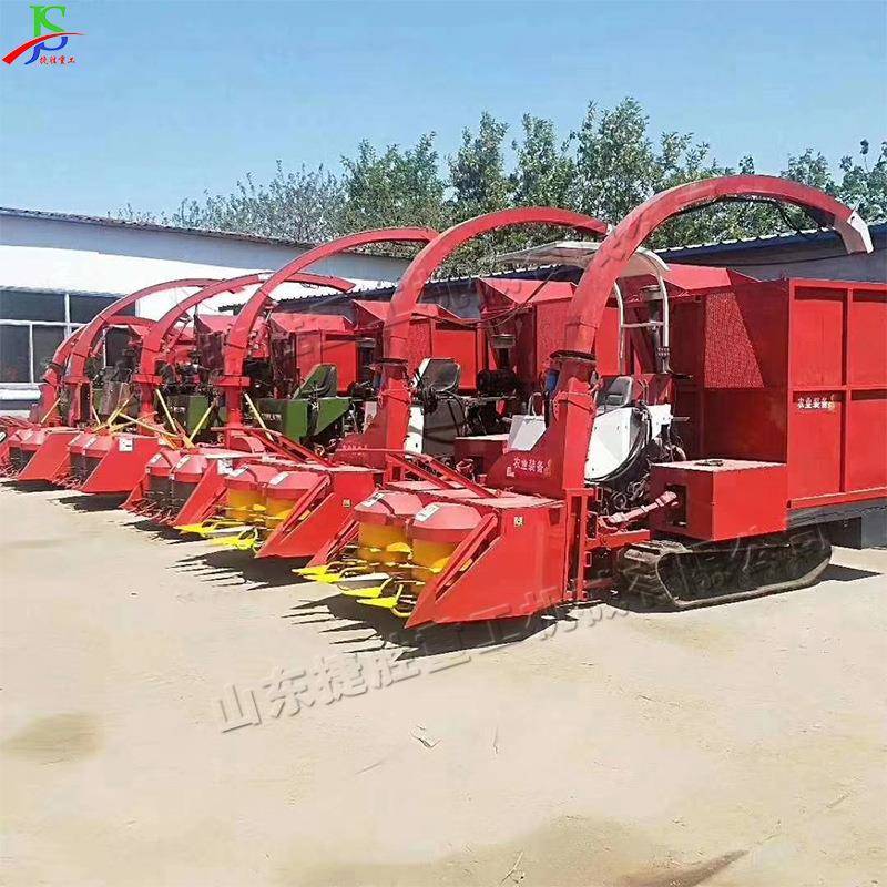 低矮青储饲料收获机履带式秸秆收割机圆盘式秸秆青贮收割机