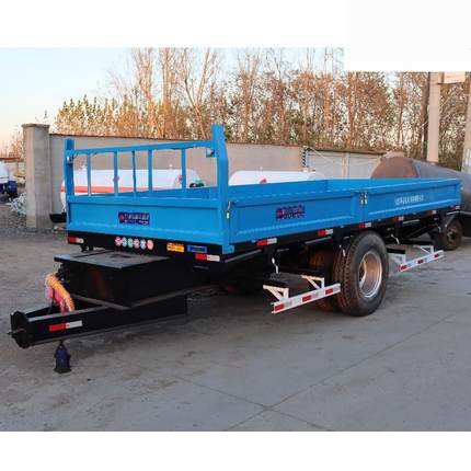 9吨自卸拖车农用挂车拖拉机运输机组可上牌挂车可自卸