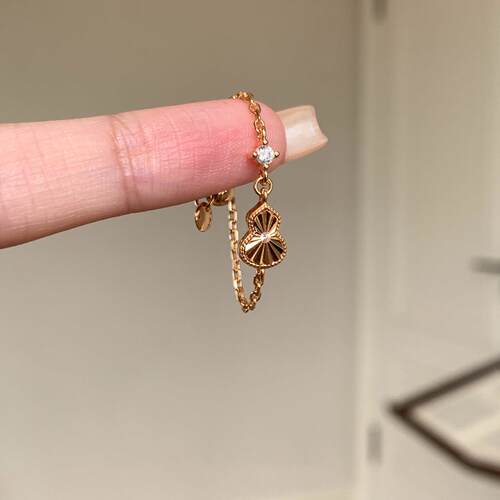 S925纯银mini葫芦戒指女小众设计