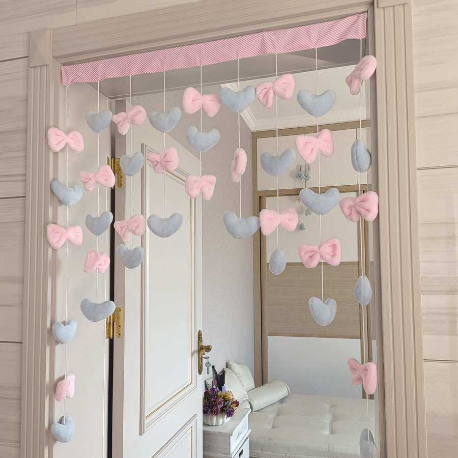 串色爱心房门挂饰帘隔隔断吊帘线帘少女心韩式可爱粉色免打孔帘子,鲜花速递/花卉仿真/绿植园艺,其它园艺用品,淘宝优惠券,粉丝福利购,淘宝优惠卷