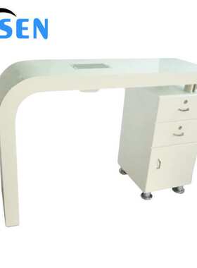 厂家直销可用的LED灯和手枕头白色颜色沙龙设备美甲桌便宜美甲桌