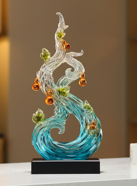 风生水起创意葫j芦摆件高档轻奢客厅玄关桌面装饰品旺宅乔迁新居