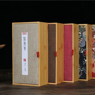 新款中国风普洱红茶绿茶散茶礼盒包装泡袋通用龙珠礼W品包装盒空