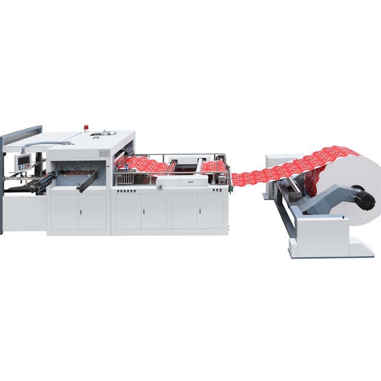 专业生产无轴放卷直联单张收集模切机披萨盒卷筒模切压痕机高精度