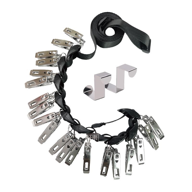 门背式挂钩衣帽夹衣物免打钉衣帽夹子门后无O痕收纳挂钩帽子挂架L