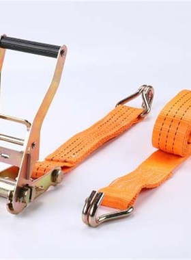 纤维带捆绑带工厂橙色蓝色黄z色5T双排P钩绑带紧固带紧固器