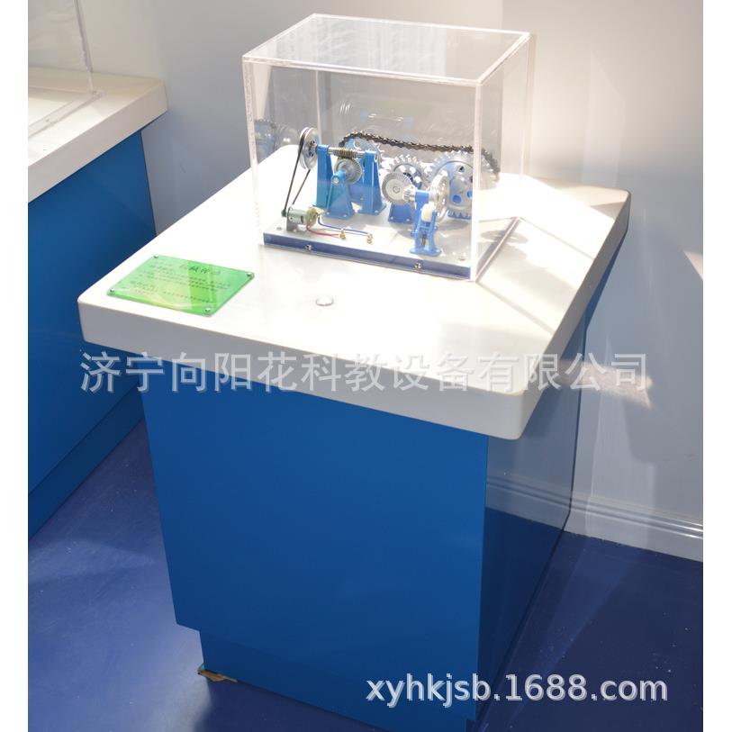 科技馆科普器材展品钣金底座大理石台面机械齿轮传动套装