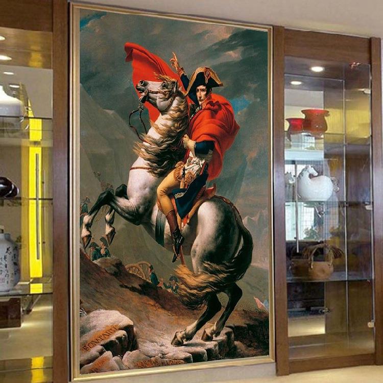 钻石画客厅满钻油画人物拿破仑北欧宫廷新款玄关点砖钻石十字绣5d