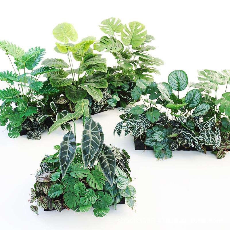 仿真绿植套装假花户外花槽花箱装饰假植物餐厅楼梯转角售楼部造景