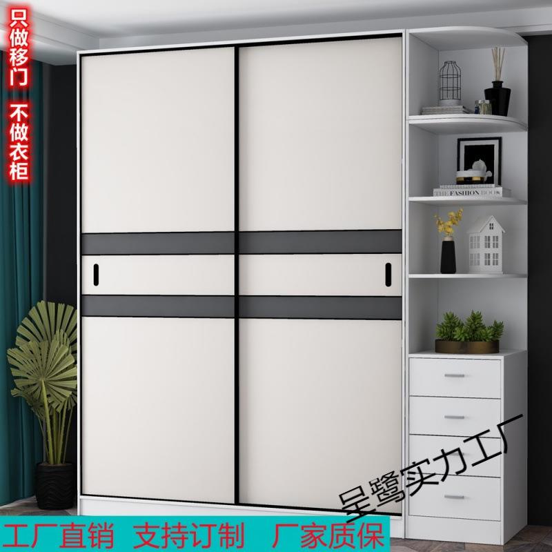 衣柜门推拉门滑移门现代简约欧式柜门卧室衣橱环保实木门