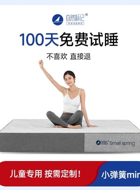 自然标记小弹簧gmini床垫不塌陷卧室不含乳胶床垫护腰护脊24cm厚